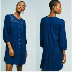 NWT Anthropologie Dubois Embroidered Tunic Dress